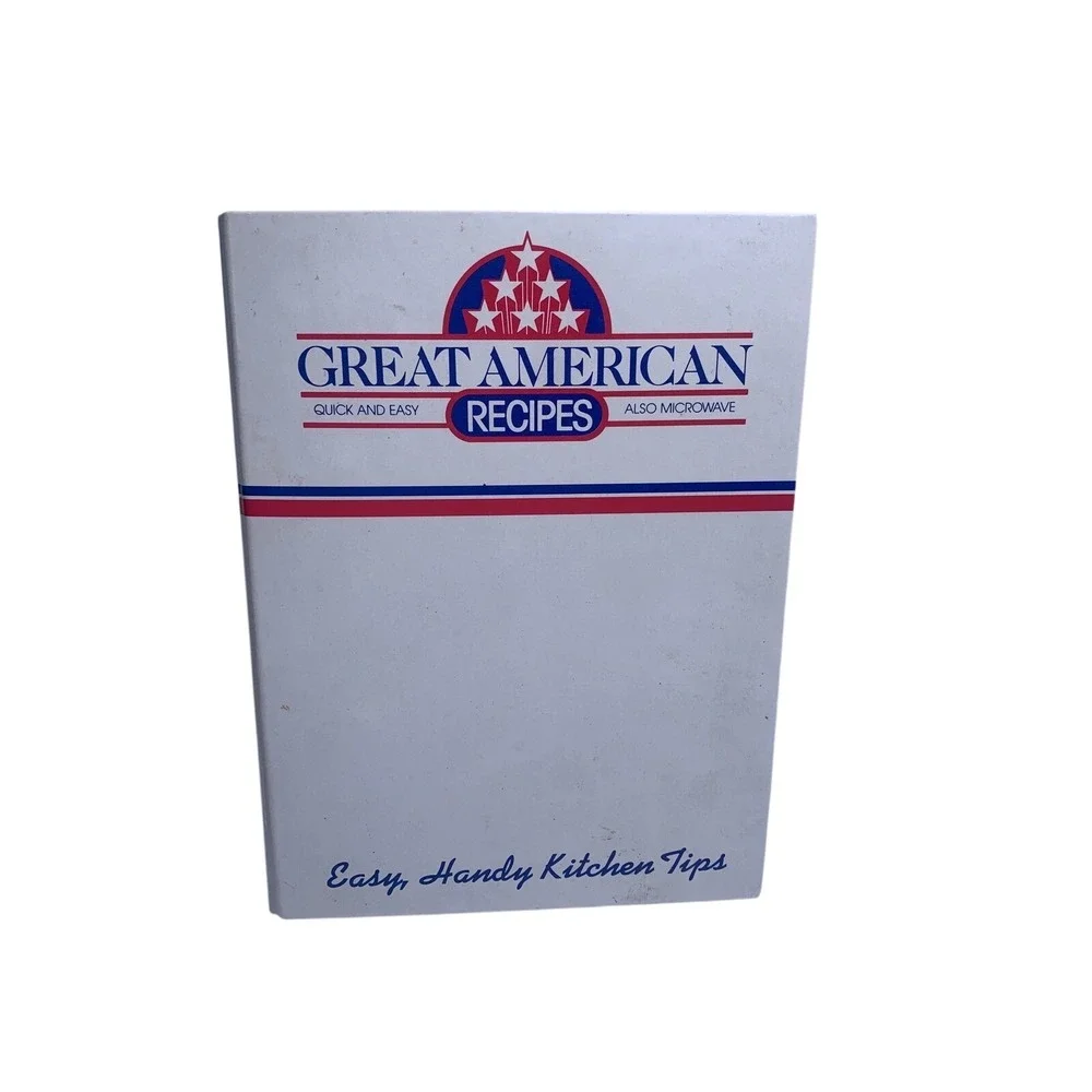 Vintage Great American Recipes Ring Binder‎ Recipe Card Collection 1980